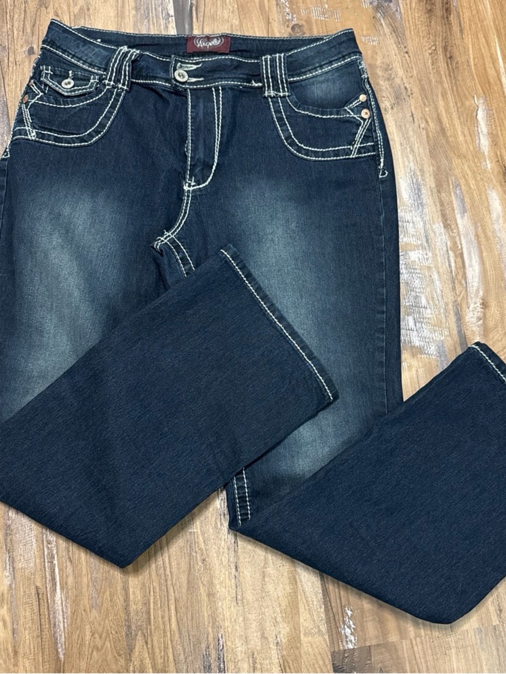 Wra Women's Dark Blue Classic Bootcut Jeans